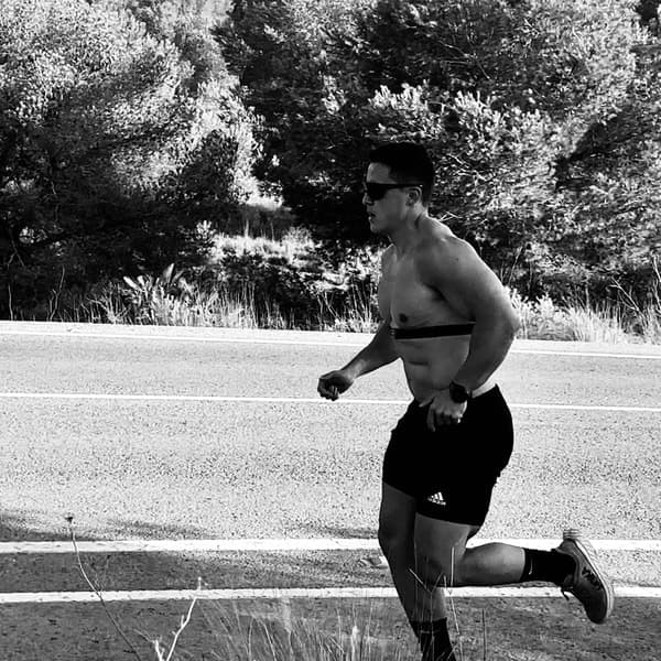 Álvaro Conesa entrenando